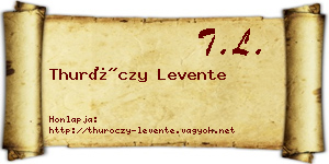 Thuróczy Levente névjegykártya